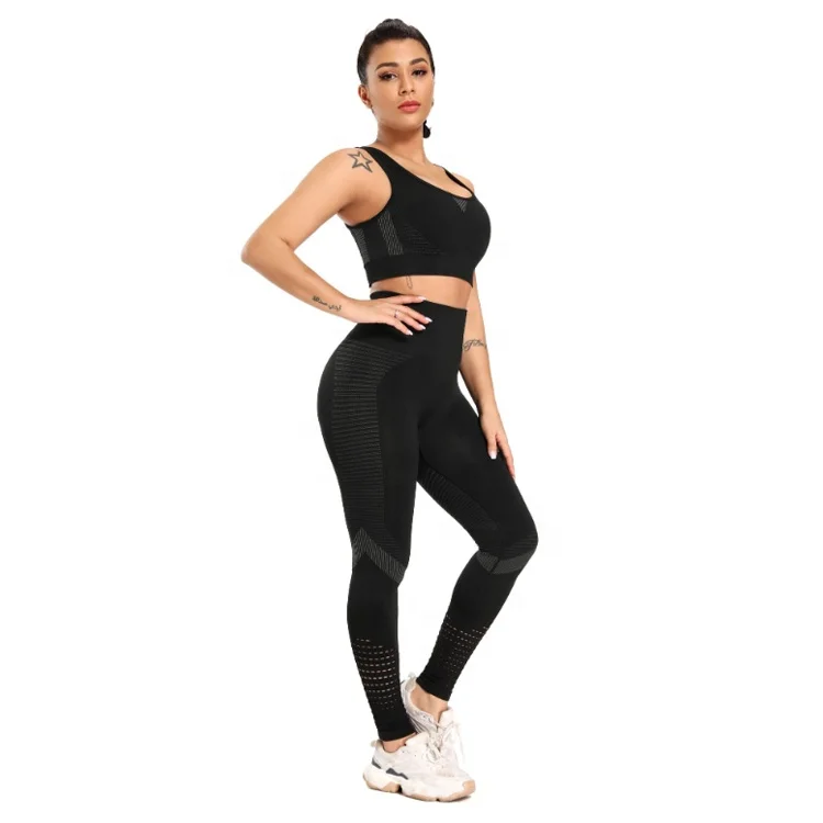 

seamless workout set sport leggings and top set yoga outfits for women sportswear athletic clothes gym sets 2 piece