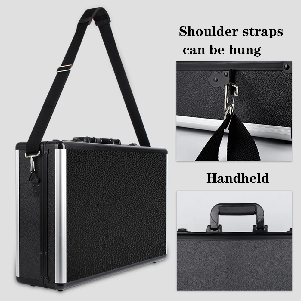 Portable Customized Hair Barber Clipper Carrying Case Briefcase Aluminum Barber Travel Case Tool