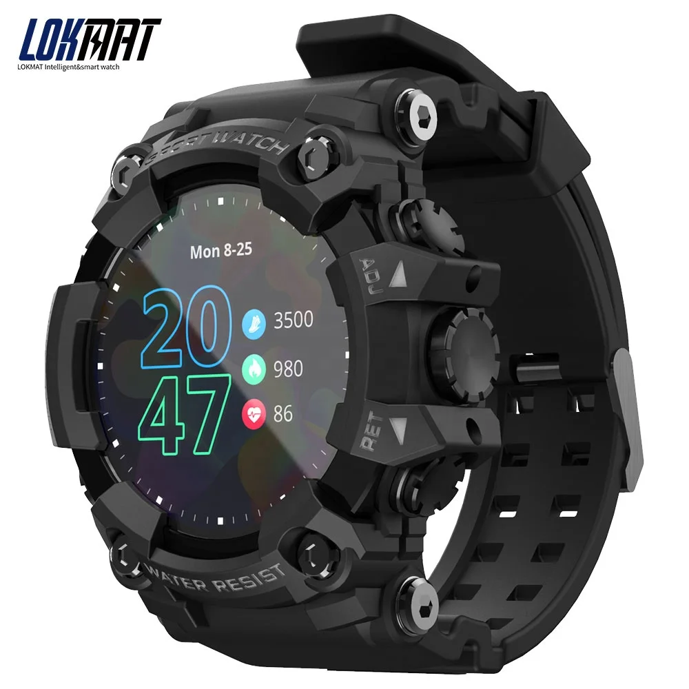 

LOKMAT full touch screen sport smart watch men women blood oxygen fitness tracker heart Rate monitor smartwatch for Android ios