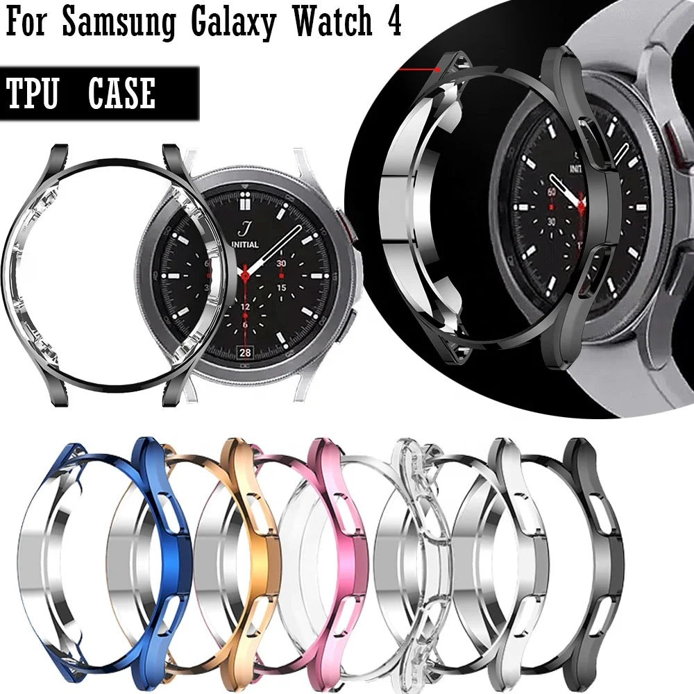 

Soft clear Smart Watch Protective Cover For Galaxy Watch4 Classic 42mm 46mm screen Case TPU For Samsung Galaxy Watch 4 40mm 44mm, Many