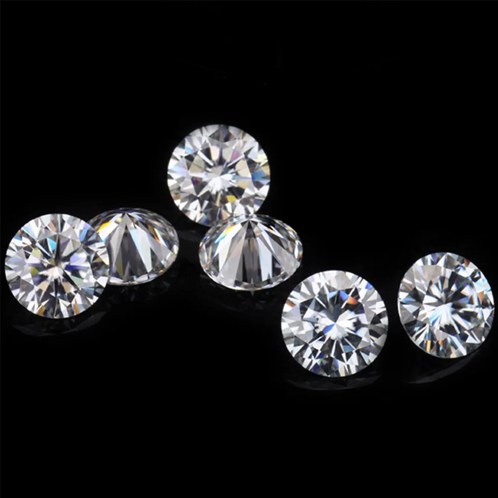 

Synthetic lab created H&A round brilliant cut colvard loose moissanite stone with factory price