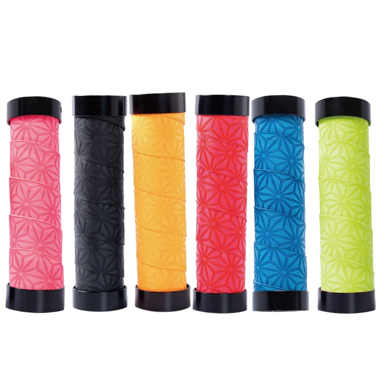 

Wholesale bicycle handle grip mountain cycling folding bike handlebar cover parts accessories handle bar grips, Black/red/blue/green/pink/orange