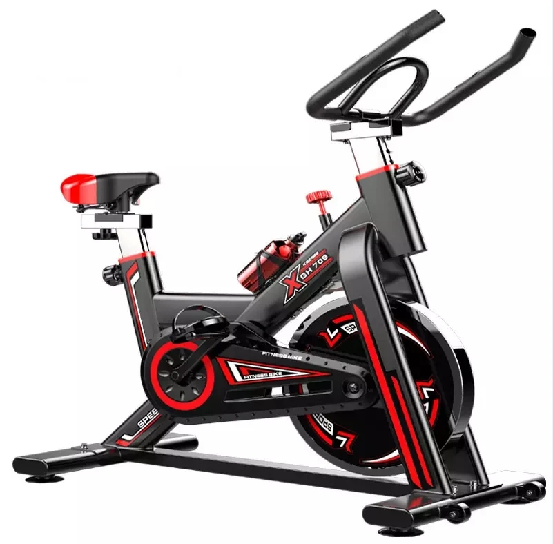 

In stock Indoor Fitness Home Gym Bodybuilding Cardio Exercises Spinning Bike with 11kg Flywheel, Black+red, white+green