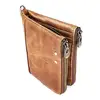 Fashionable Leather RFID Zipper Closed Coin Wallet With Card Holder Slot Mini Pouch Change Wallet