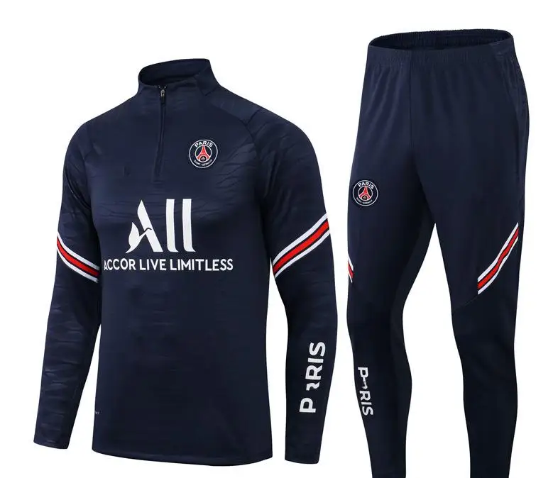 

Chinese Manufacturer Paris Saint Germain jersey soccer track suit best uniforms psg track suit tracksuits for men soccer, Customized colors