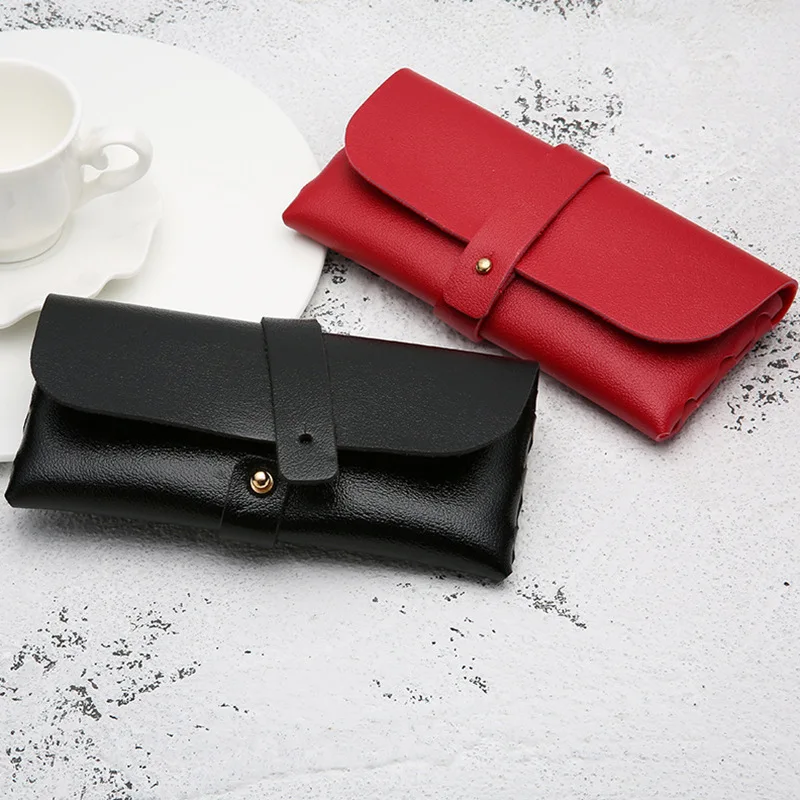 

Pouches Sunglasses Case PVC Material Custom Logo Glasses Bag Leather Eyewear Case