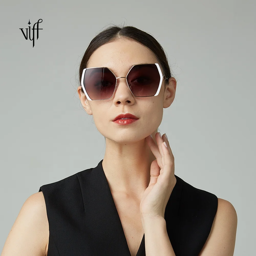 

VIFF Oversized Sunglasses Vendor HM19046 Metal Frame Eyewear Newest 2020 Wholesale Big Shades Sun Glasses Sunglasses