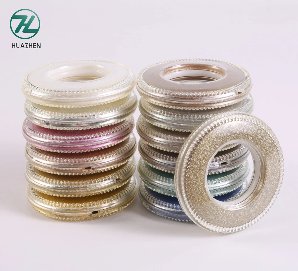 

Customized colourful plastic  curtain eyelet rings for curtain, Color card