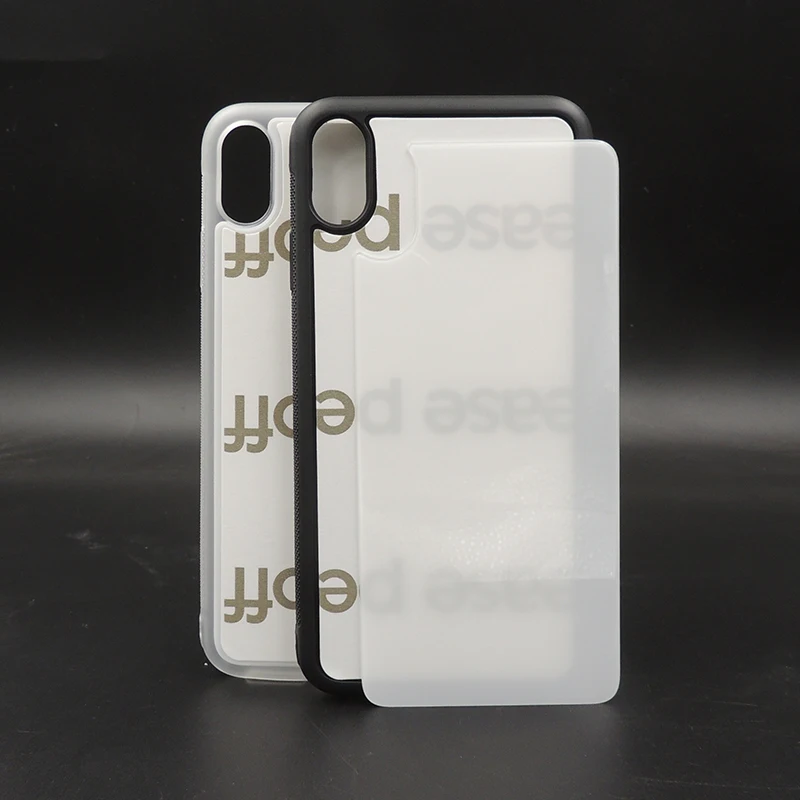 

Hot sale 2D Sublimation tempered glass TPU+PC phone case for iPhonexs max