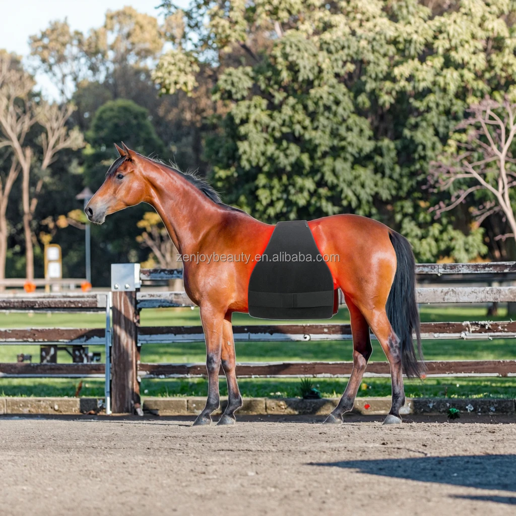 Zenjoy TLHORSE 005 Equine Horse Red Light Therapy 660nm/850nm Pad Blanket Built-in Battery Pulse Timer for Horse Pain Relief