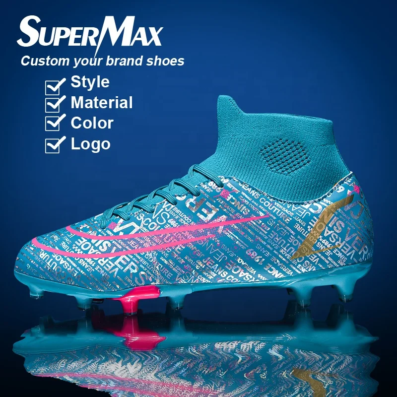 

Spike Football Boots Soccer Shoes Football Cleats Soccer Ankle Boots Teenager Training Sneakers Kids Indoor Sports Shoes