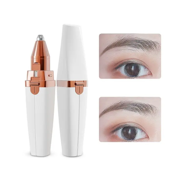 

Painless Lady Rechargeable Mini Eye Brow Shaver Razor LED Electric Eyebrow Trimmer