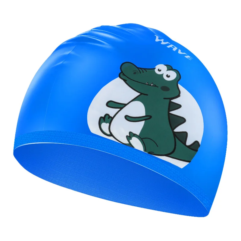 

Cartoon colorful animal printed silicone swim custom funny swimming cap