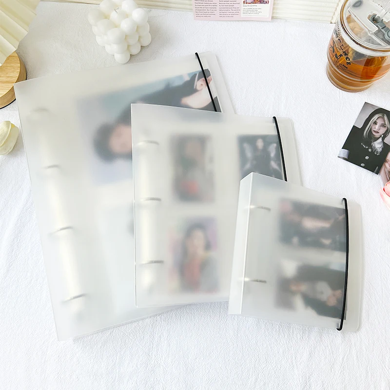 

Handmade promotional custom a4 a5 printed clear plastic 5*7 inches mini photo album with clear pp plastic cover