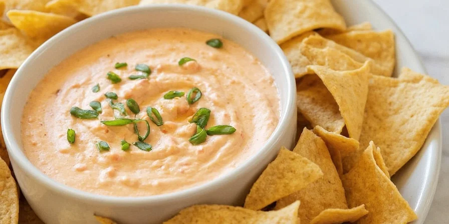 Platter with chips, grilled vegetables, and spiced chipotle ranch dip