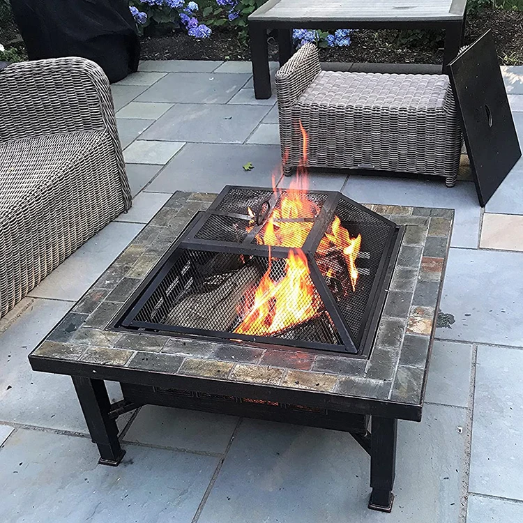 火坑桌户外花园桌/火坑大/丙烷火坑户外无烟露营