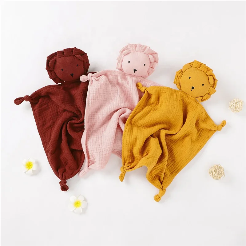 

Ready to Ship Mix-color Support Cute Little Lion Baby Comforter Blanket