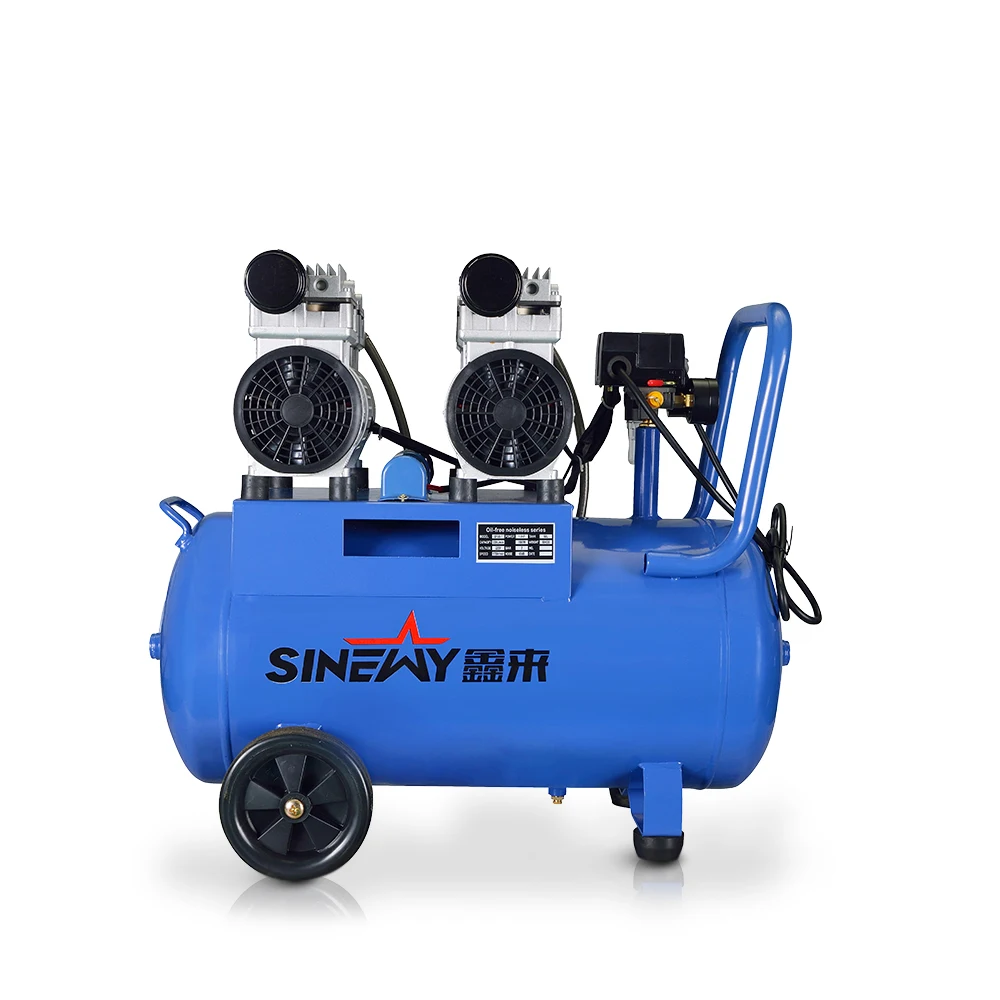 
Best price portable home spray paint electric 6 bar 50l piston silent oil free air compressor for sale 