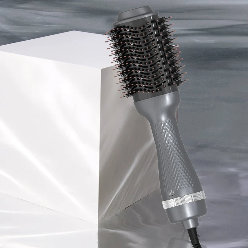 Image of One step Hair Dryer and Volumizer Hot Air Styling Brush with Negative Ion Generator hair straightener curler