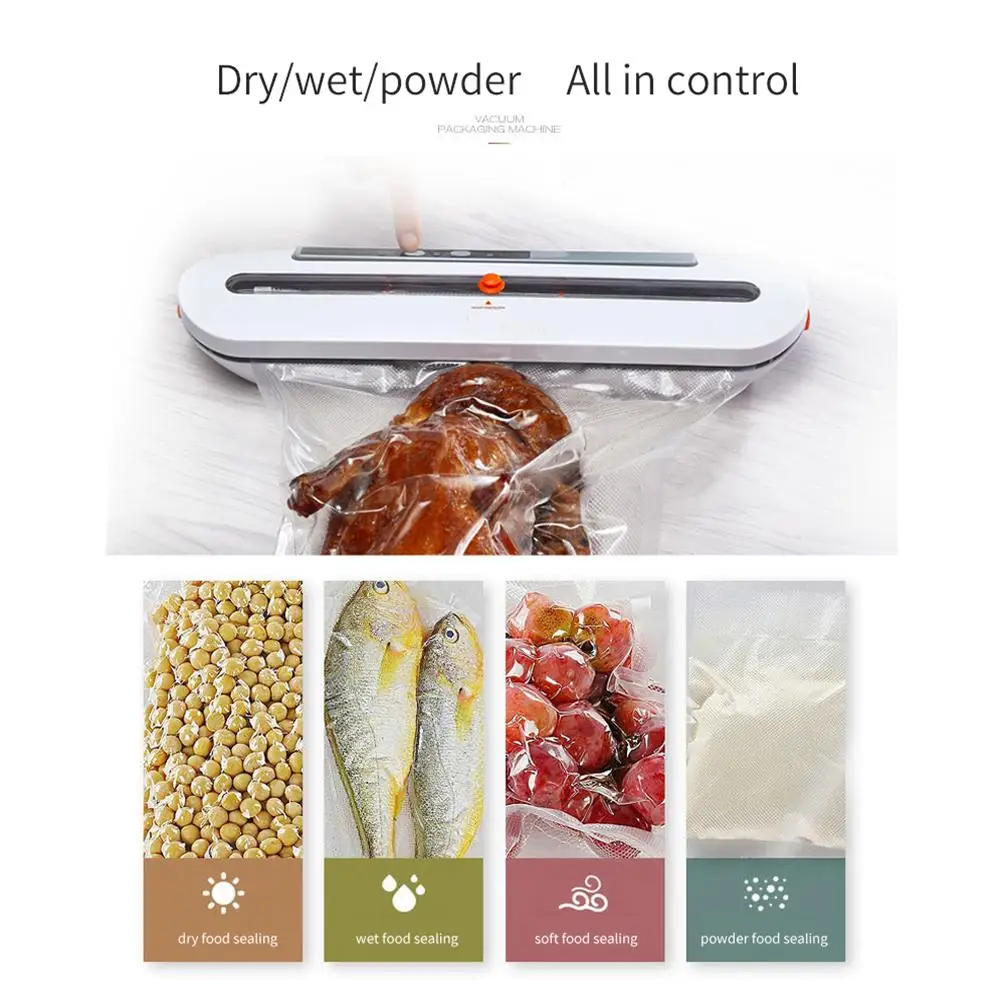 Household Food Vacuum Packaging Machine Automatic Food Preservation ...