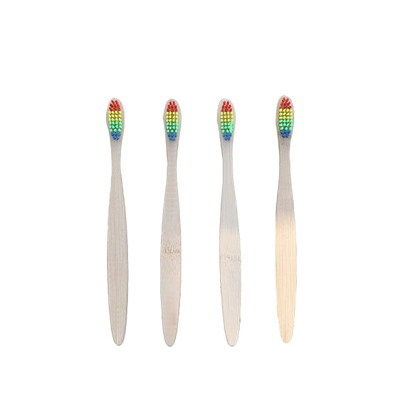 

Bamboo Toothbrush Multicolor Round Cone 4 pcs Teeth Brush Soft Bristle Dental Cleaning Cepillos De Dientes De Bambu Toothbrush