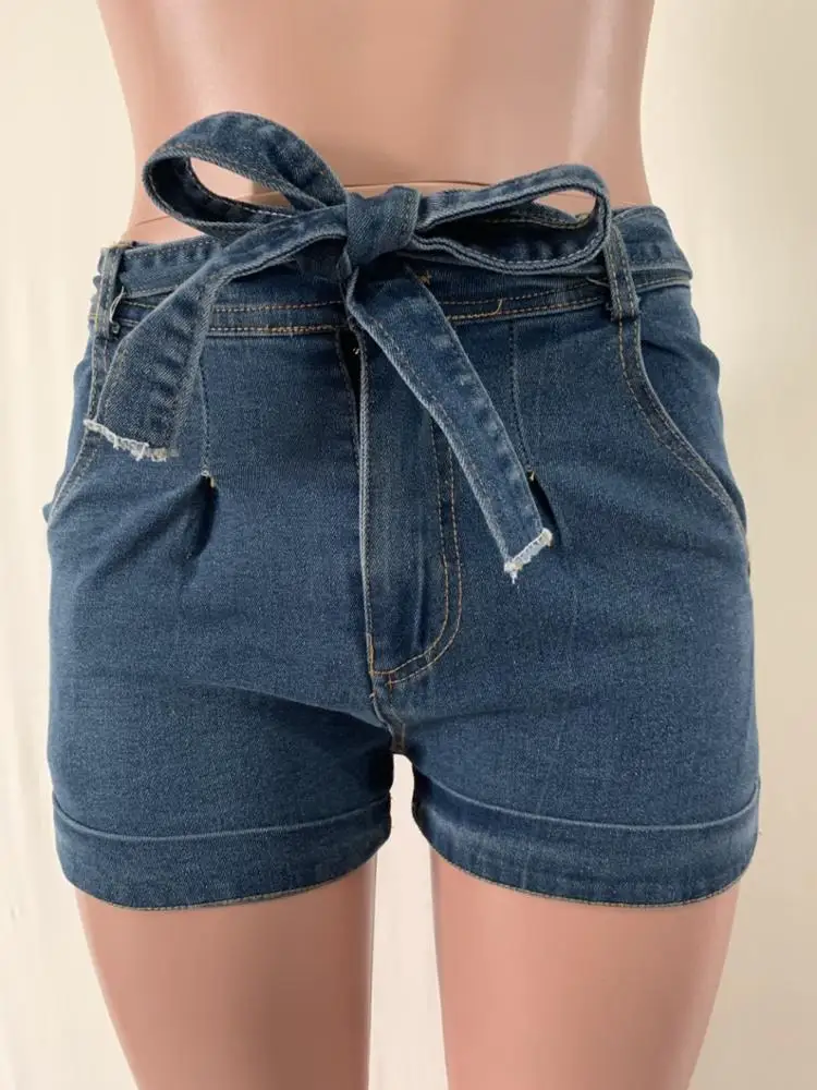 
2019 fashionable sexy high quality Womens Casual Denim Destroyed Shorts Jeans 