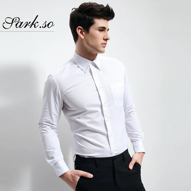 

2021 business casual dress long-sleeved shirt male custom sell like hot cakes