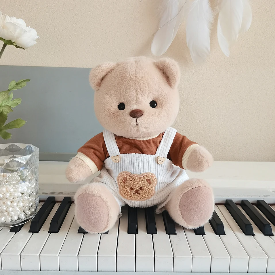 

CPC CE Certificated High-end Plush Bear Toys Adorable Cute Dressed Plush Teddy Bears with overalls and dress