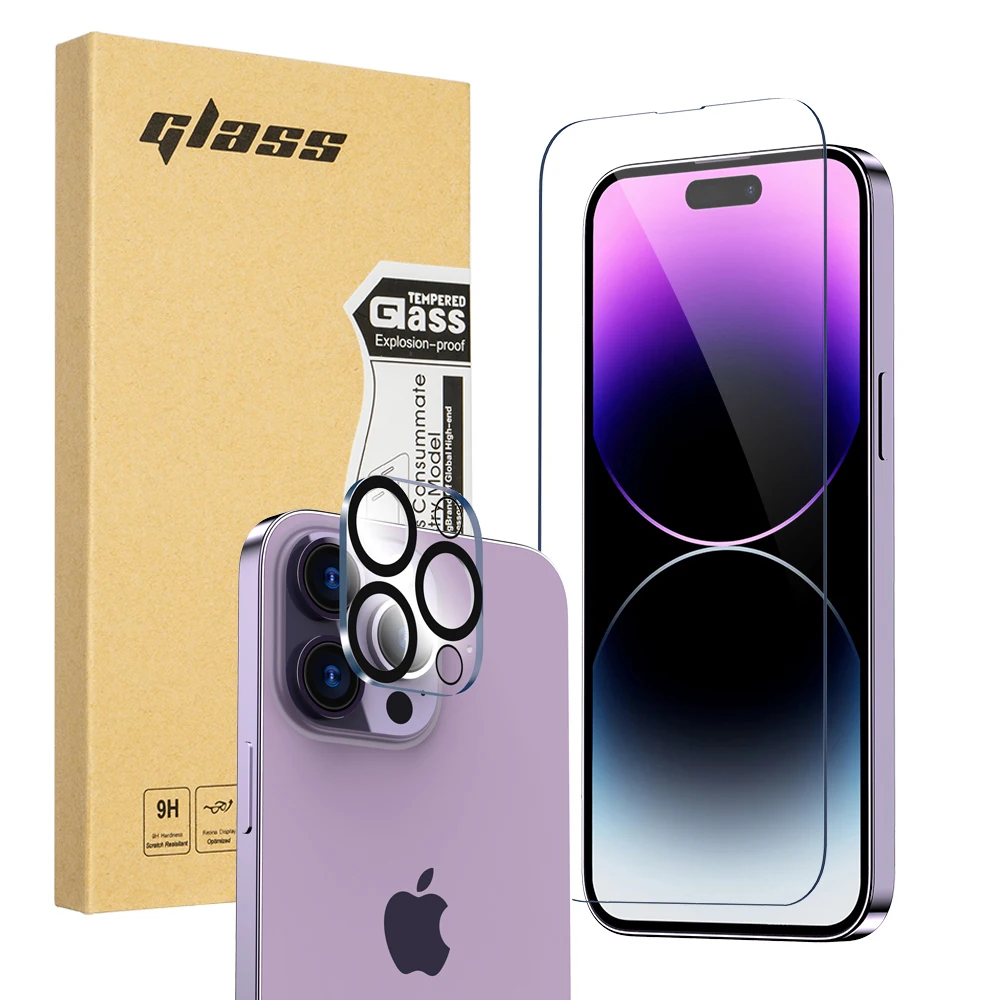 

for iphone 14 camera lens screen Tempered Glass Factory Wholesale 2.5D Screen Protector For iPhone 12 13 14 Pro Max