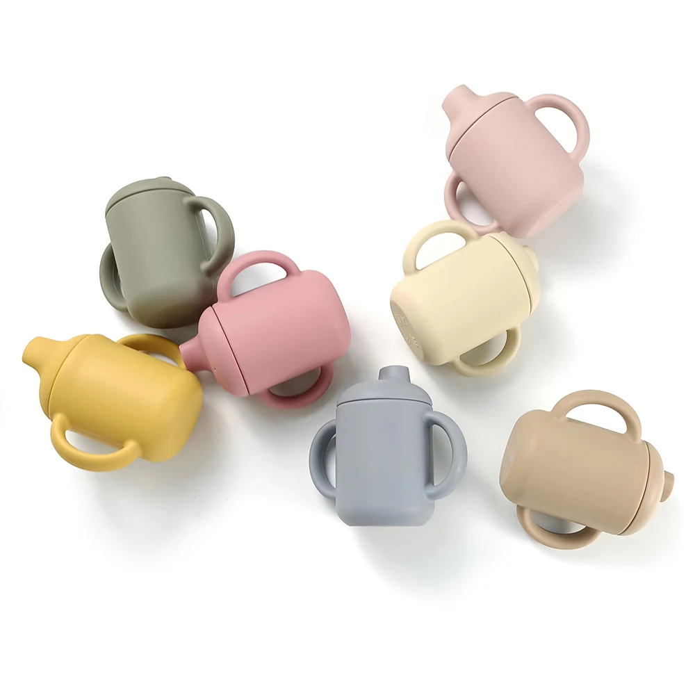 

BPA Free Kids Cups Baby Drinking Cup BPA Free Silicone Cup Feeder Custom Logo