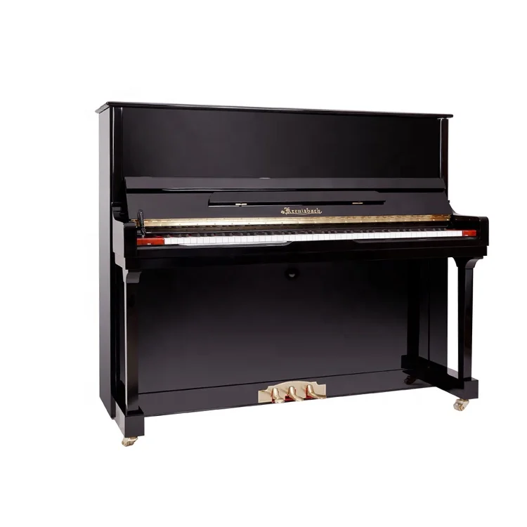 

KU-126 Music keyboard instrument Black acoustic vertical piano with straight legs