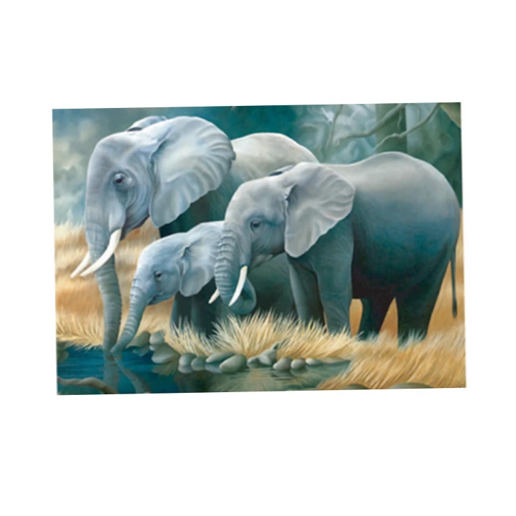 
big size wildlife 3d lenticular picture lion king 