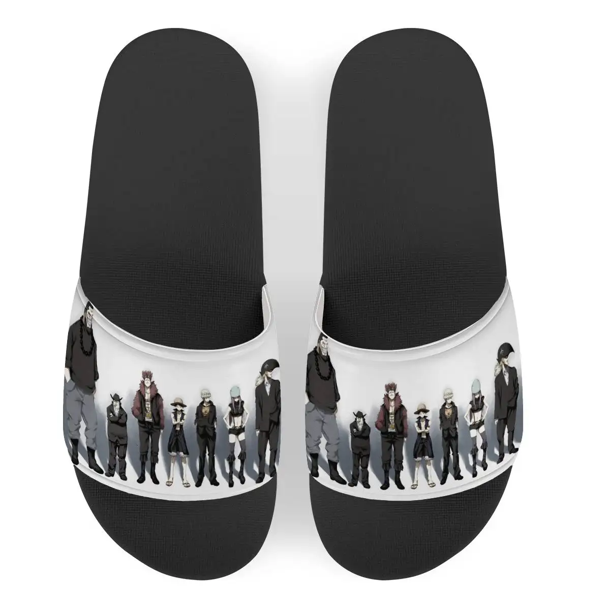 

Men Women Slippers Custom Anime One Piece Flip Flops PVC Casual Men Shoes Non-slip Beach Shoes Summer light Sandals, Customized color,printable