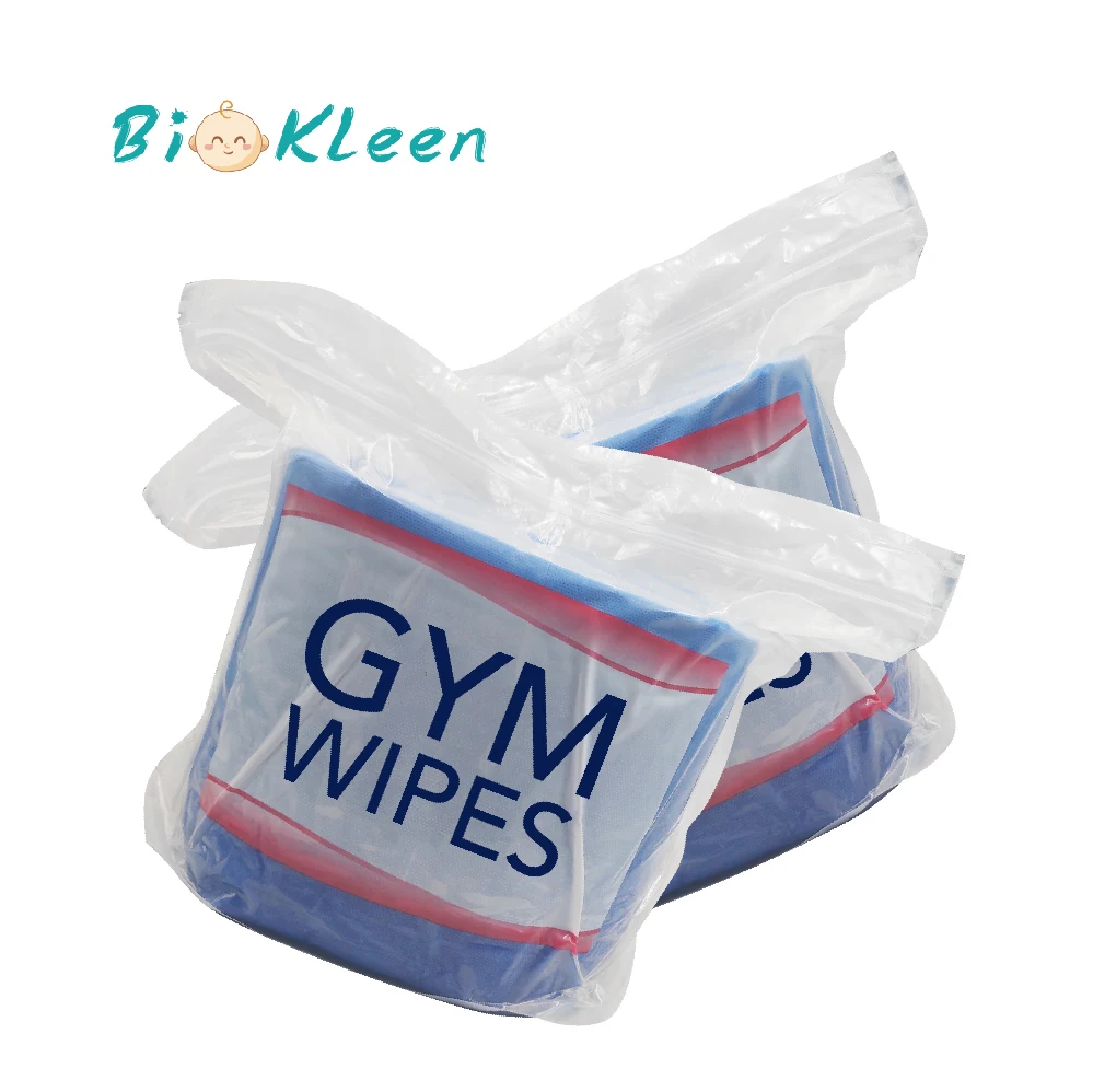 

Biokleen Biodegradable Nonwoven Body Wet Wipes Gym Dispenser