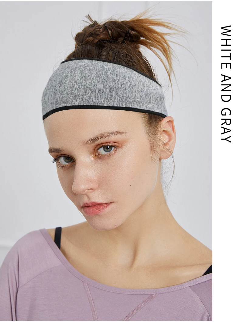 Mens Sweatband & Sports Headband Moisture Wicking Workout Sweatbands for Running, Cross Training, Yoga and Bike Helmet Friendly