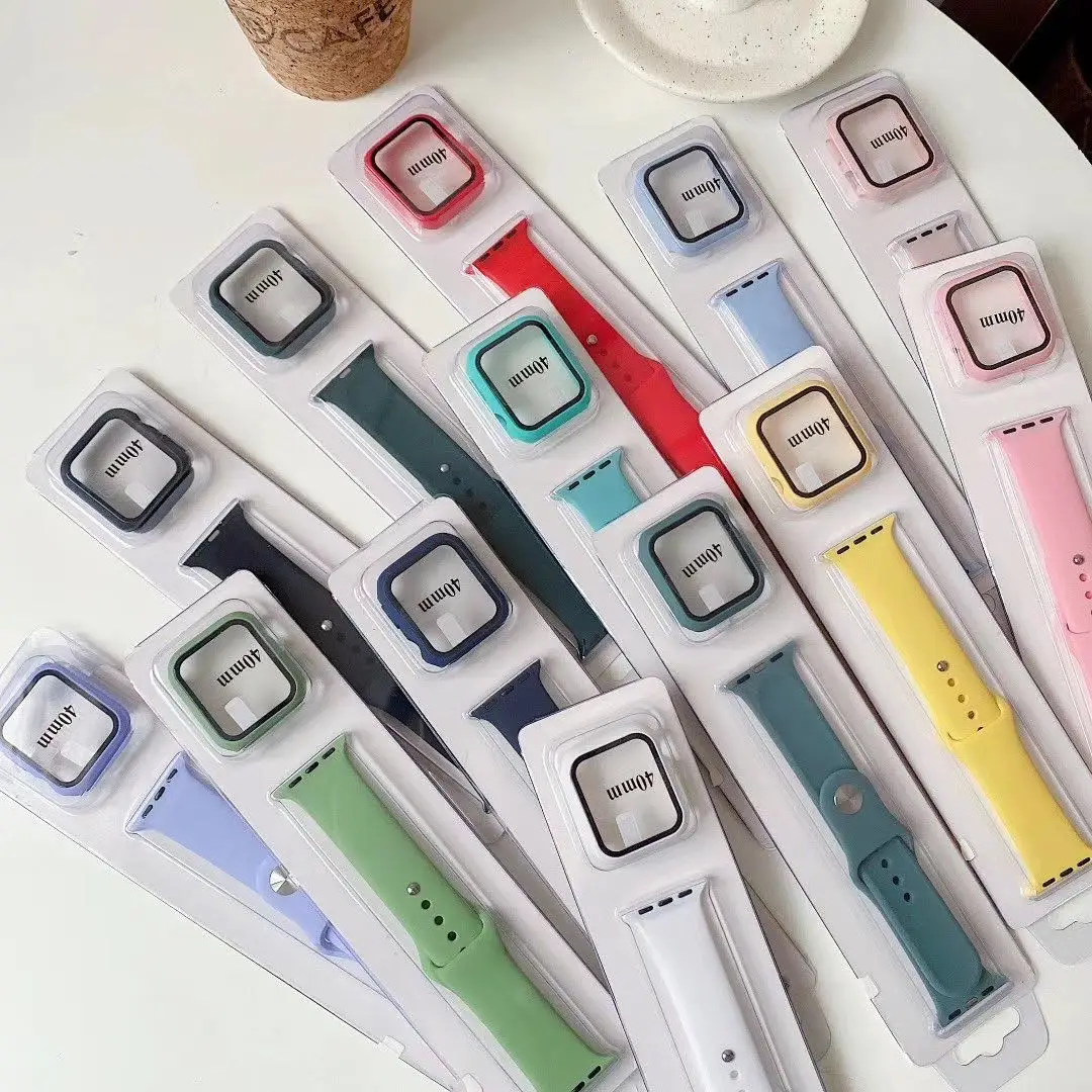 

Luxury silicone designer watch band for apple watches sport bands for iwatch w26 T500 PLUS 44mm 42mm 40mm 38mm, Optional