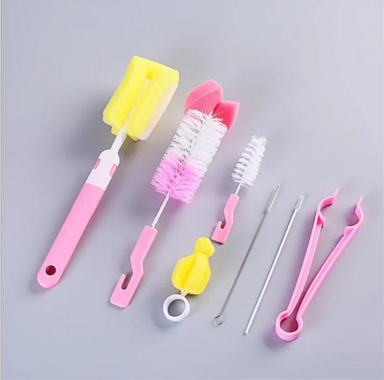 

Wholesale multi function cleaning bottle Portable with Nipple Brush Kitchen Wash Tool