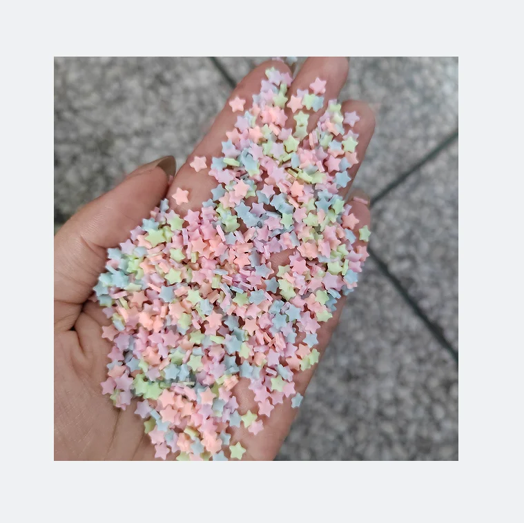 Luminos Series Diy Glow in Dark Polymer Clay Sprinkles StarHeartCherry Flower Slices  DIY Slime Kit Supplies
