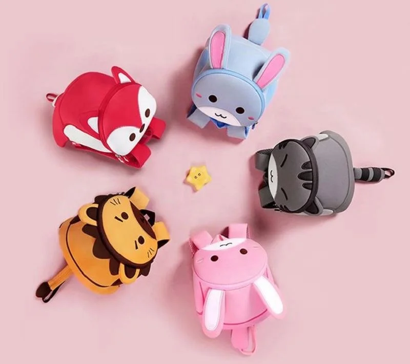 

OEM book bag kids nohoo kids backpack kids cartoon anti-lost backpack, Brown,blue,grey or customized