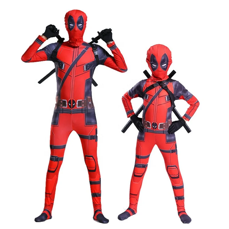 

Hot selling kids Deadpool 2 Cosplay Costume Children Halloween Christmas party Costume Set, Black