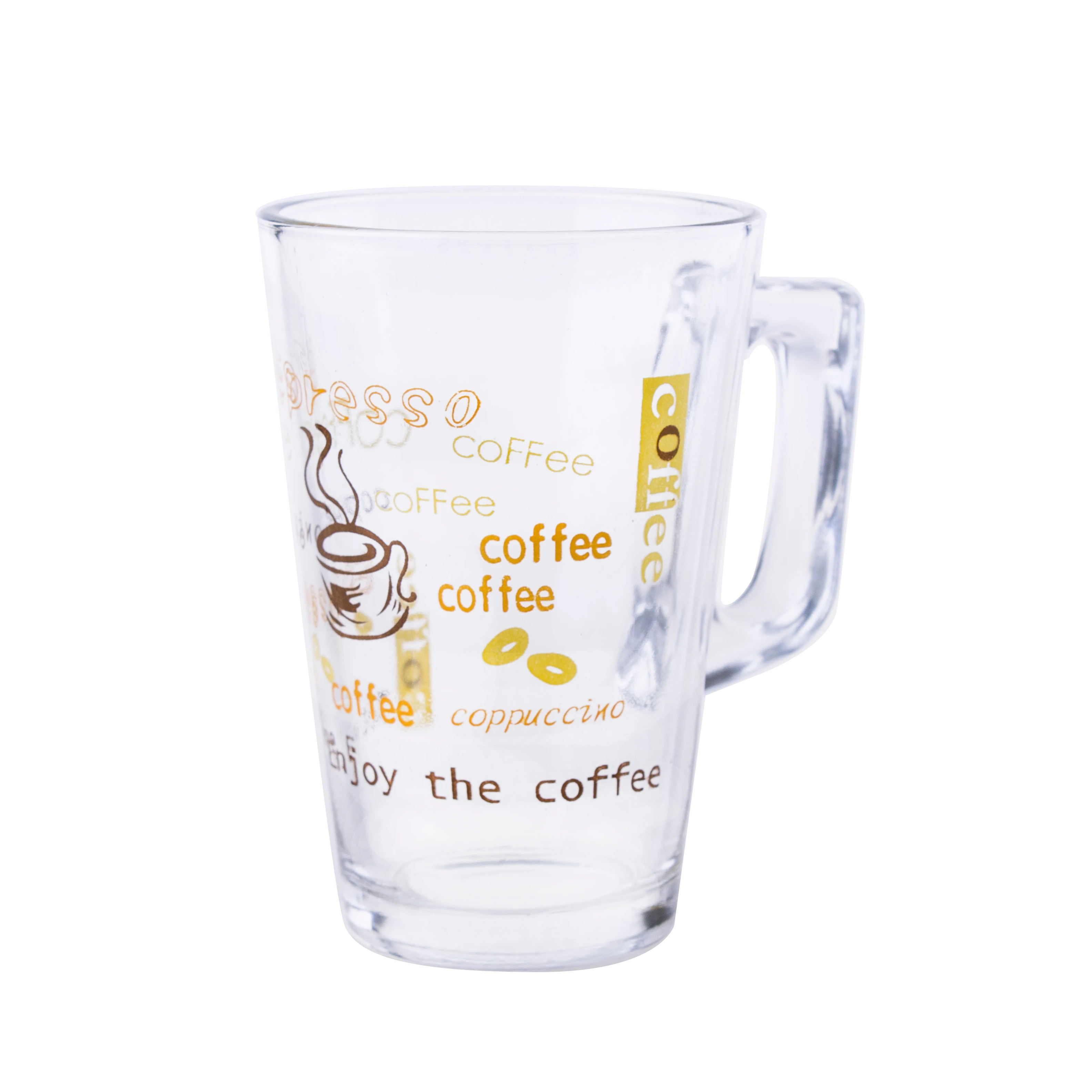 

7oz 220ml wholesale wine drinking glass cup customized printing coffee glass mug, Clear /customer request