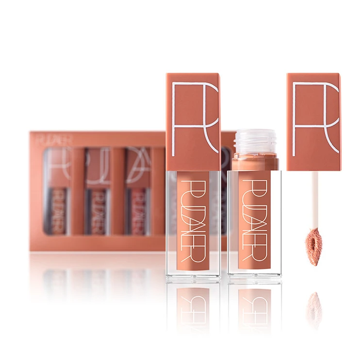 

Good Quality Low Moq Matte Liquid Lip Gloss Five-Color Kit, 5 colors