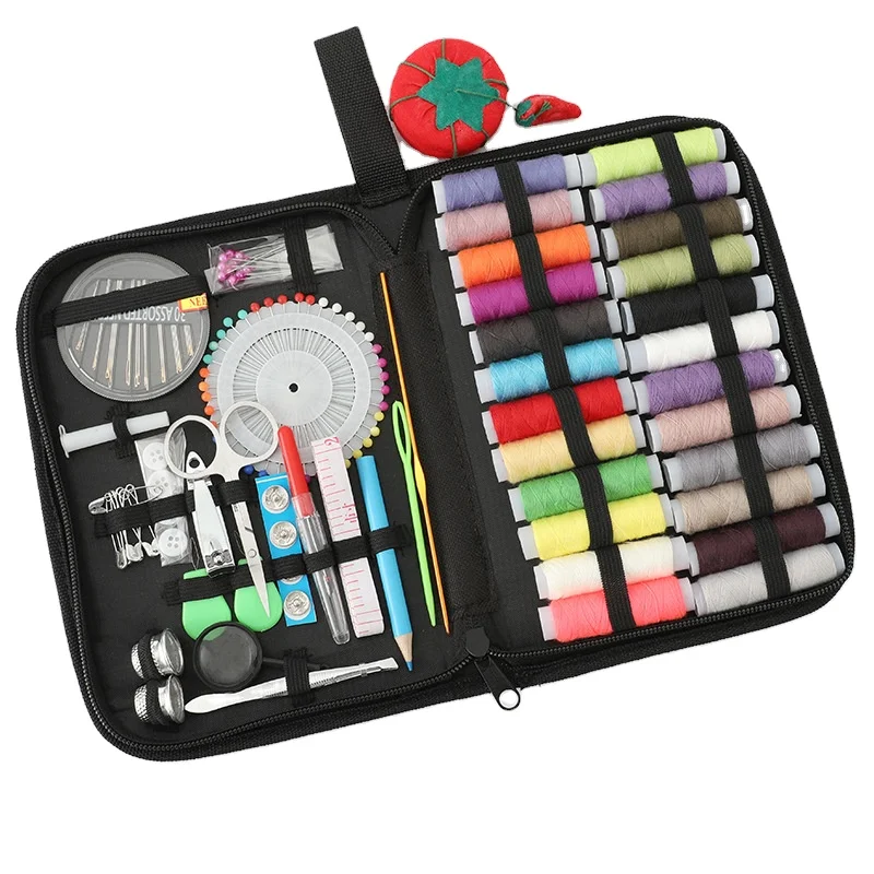 

Fashion bag Hand sewing kit travel professional needle and thread large home sewing kit for family