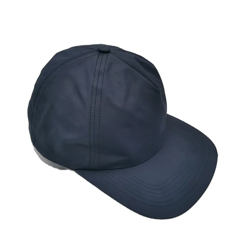 

Custom Logo Unstructured Blank Nylon 5 Panel Snapback Caps Hats