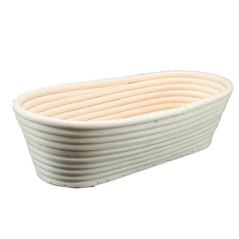 

Hot sale oval handmade Natural Indonesia Rattan basket bread banneton proofing basket, Natural color