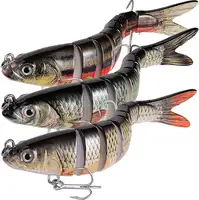 

8 Segmented Jointed Swimbait Fishing Lure Artificial Bait Fishing Tackle Swim Hard Bait Wobblers for outside fishing