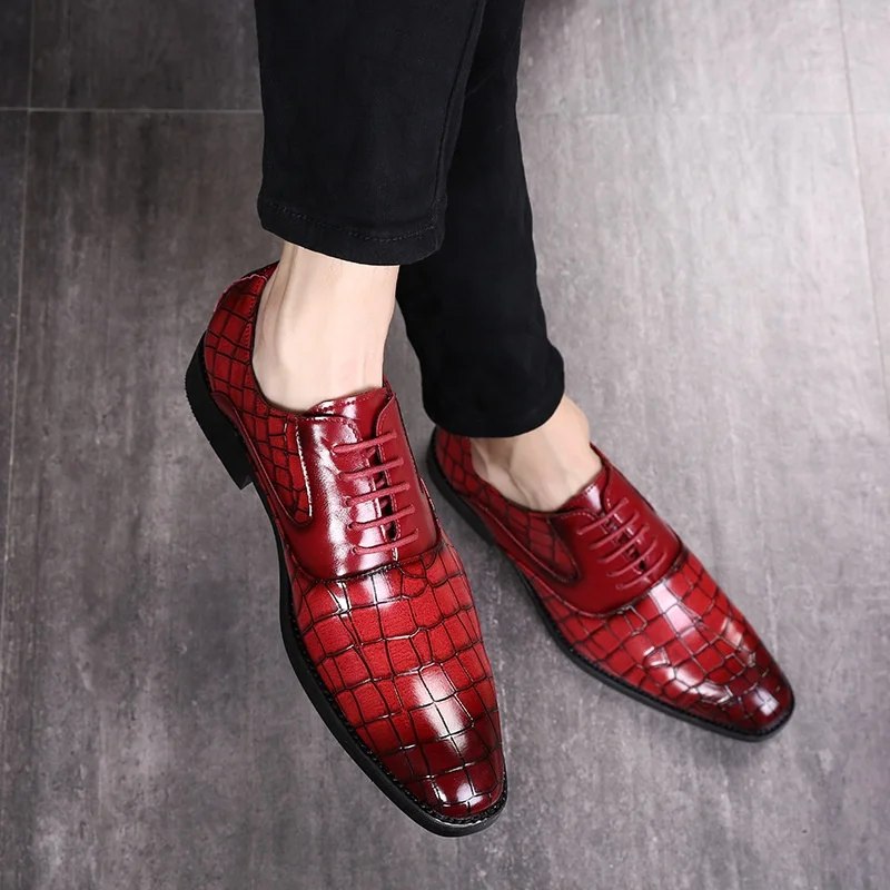 

Leisure Pointed Toe Shoes Business Men's Single Spring Shoes