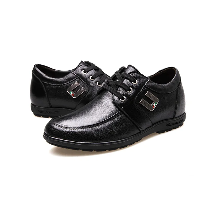 

Round Head Men Casual Shoes Manufacturers Wholesale with Shoelaces, Black+brown
