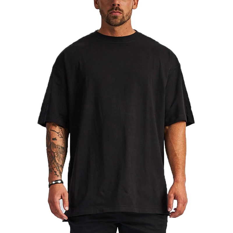 Prime Quality Custom Logo Heavy Weight Tshirts Tee Shirt 100% Cotton Men Tshirt 280GSM Thick Cotton Oversized Blank T Shirts
