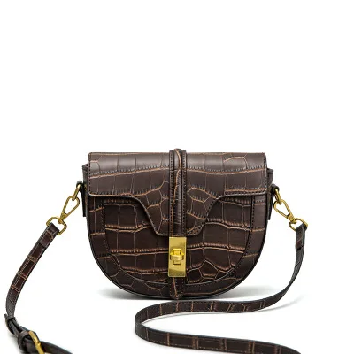 

2020 new arrivals elegant crocodile genuine leather ladies sling cross body bags women handbags